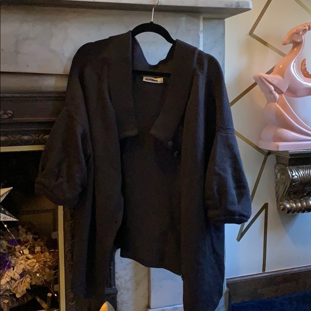 SOLD Jil Sander Deep Purple 100% virgin wool sweater